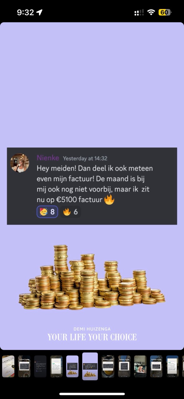 screenshot of our active community